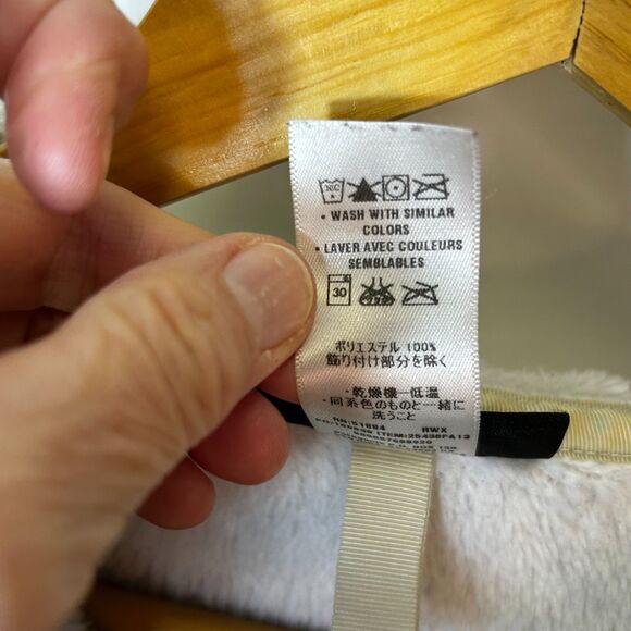 Patagonia Women's Re-Tool Ivory 1/4 Snap Plush Fleece Hoodie Size XL - Picture 12 of 14